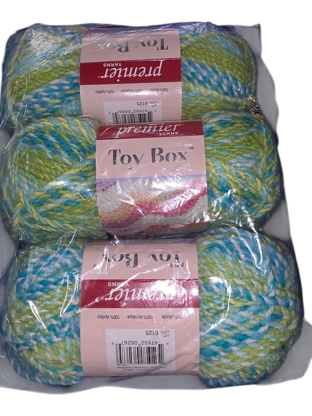 Premier Yarns Toy Box Hula Hoop #1056-04 Yarn Lot 3 Discontinued Bulky